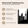 KitchenYeah© Herdabdeckplatte Schwarz-Weiß-Illustration Produktbild-Vorschau 6