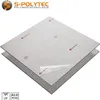 Two stacked aluminum composite panels with a brushed aluminum finish, one with a peeling protective film. Produktbild-Vorschau
