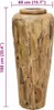 vidaXL Vase décoratif 40 x 100 cm bois massif teck Voir les images du produit 6