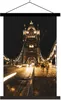 MuchoWow® Textilposter Gold - Brücke - Tower Bridge 120x180 Produktbild-Vorschau 1