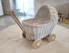 Puppenwagen aus Korbgeflecht - weiß Produktbild-Vorschau 4