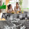 Tischdecke Wachstuch Premium Ornamente Grau Robust Produktbild-Vorschau 4