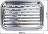 Gardenko Vassoio Barbecue Acciaio Inox 35x24 cm Set 2 pz, Anteprima dell’immagine prodotto 2