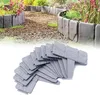 Lot de 40 bordures de pelouse en plastique, aspect pierre, Voir les images du produit 1
