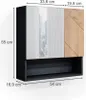 Badspiegelschrank Vicco Irma Goldkraft Eiche/Anthrazit 54 x Produktbild-Vorschau 3