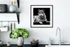 MuchoWow® Gerahmtes Poster Wildlife - Wolf - Schwarz - Weiß Produktbild-Vorschau 4