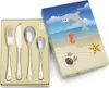 Zilverstadt Kinderbesteck "Meerestiere" 4-teilig Edelstahl Produktbild-Vorschau 4