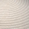 Outdoor Teppich Beige rund modern pflegeleicht für Balkon Produktbild-Vorschau 4