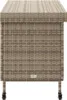 Hochwertig Gartentruhe mit Rollen Grau 110x55x73 cm Poly Produktbild-Vorschau 5