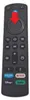 A close-up view of a black remote control with various buttons and a red arrow pointing downwards. Náhled obrázku produktu