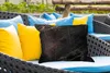 MuchoWow® Outdoor Kissen - Marmoroptik - Luxus - Schwarz - Produktbild-Vorschau 4