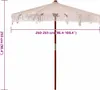vidaXL Parasol Macrame kremowy 252,5 x 252,5 x 260 cm Podgląd zdjęcia produktu 6