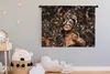 MuchoWow® Wandteppich Wandbehang Luxus - Pflanzen - Frau Produktbild-Vorschau 4