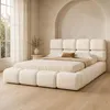 Lit double rembourré 160x200 cm avec sommier à lattes, tête Voir les images du produit 2