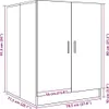 "im Angebot" Waschmaschinenschrank Betongrau 70,5x71,5x91,5 Produktbild-Vorschau 7