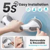 Graue Haltegriffe für Senioren, 30 cm, 2er-Pack Produktbild-Vorschau 5