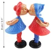 Magnetische Kusspuppen klassisch blau rot küssendes Paar Produktbild-Vorschau 5