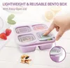 5er-Pack Bento-Lunchboxen, Snackbehälter mit 4 Fächern, Produktbild-Vorschau 5