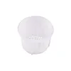 A white plastic filter basket with a mesh design, isolated on a white background. Produktbild-Vorschau