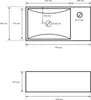 LuxeBath Waschbecken Aufsatzwaschbecken Eckig, 35x20,5x12,5 Produktbild-Vorschau 7