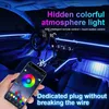 6v1 RGBW LED Symphony ambientní osvětlení interiéru auta + Náhled obrázku produktu 2