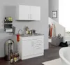 Singleküche Toronto 100 cm in weiß matt mit Kochmulde und Produktbild-Vorschau 1