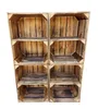 4er Holzkisten Geflammte mit Regal - 40x30x24 cm - Produktbild-Vorschau 1