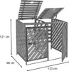 XL 2er-/4er-Mülltonnenverkleidung MCW-J44, Mülltonnenbox, Produktbild-Vorschau 9