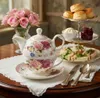 Zestaw do herbaty porcelanowa filiżanka czajniczek 400ml Podgląd zdjęcia produktu 8