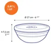 Freshbox - Boite de conservation ronde couvercle bleu 97cl Voir les images du produit 4