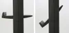 A close-up, studio shot of a black coat rack with two different angles shown side-by-side. Voir les images du produit