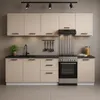 ULWEHOME | Küchenzeile 220 cm Kaschmir, Küchenmöbel-Set Produktbild-Vorschau 3