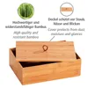 WENKO Bambus Box Terra L mit Deckel, mit praktischer Produktbild-Vorschau 2