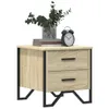 Nachttische 2 Stk. Sonoma-Eiche 40x41x40 cm Holzwerkstoff Produktbild-Vorschau 4