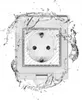 Presa di corrente WLAN intelligente da esterno Tuya IP55 Anteprima dell’immagine prodotto 3