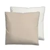 biberna Melange-Flanell Bettwäsche Paspel Uni 80x80 cm Kitt Produktbild-Vorschau 2