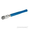A glass cutter with a blue handle and silver metal parts is shown against a white background. Produktbild-Vorschau