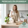 eluno Küchenrollenhalter aus Edelstahl und beige lackiertem Produktbild-Vorschau 4
