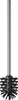 A toilet brush with a silver handle and a black brush head against a white background. Produktbild-Vorschau