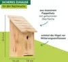 Vogel-Nistkasten für Kleiber, Kohlmeise & Gartenrotschwanz Produktbild-Vorschau 2