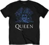 Queen Blue Crest Black L T-Shirt Produktbild-Vorschau 1