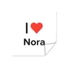 MuchoWow® Poster Ich liebe - Nora - Mädchen 100x100 cm - Produktbild-Vorschau 1