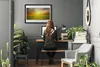 Bild 70x50 MDF-Rahmen Wandkunst Sun Wiese Sonnenblumen Produktbild-Vorschau 3