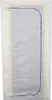 A dust protection door made of non-woven fabric with a zipper, laid flat. Produktbild-Vorschau