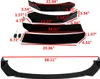 MECO 4 Stück Universal Frontlippe Kinnstoßstange Bodykits Produktbild-Vorschau 4