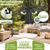 tillvex slnečník antracit Ø 300 cm závesný slnečník Náhľad obrázku produktu 3