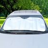 JDWBT Sonnenschutz Auto Frontscheibe Innen, Dehnbar Sonnenblende
