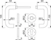 Hoppe Garnitur RosetteK138L/15/15SGRT F9016 8 OB 40-44 Produktbild-Vorschau 5