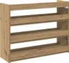 vidaXL Stojan na boty Artisan dub 80x25x62 cm Materiál na Náhled obrázku produktu 6