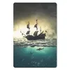 MuchoWow® Mauspad Mousepad Boot - Hai - Meer 40x60 cm - Produktbild-Vorschau 1
